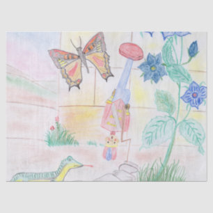 Papel De Seda Obra de arte de niños personalizados, juguete de d