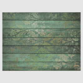 Papel De Seda Obra de oro en la página Green Wood Decoupage