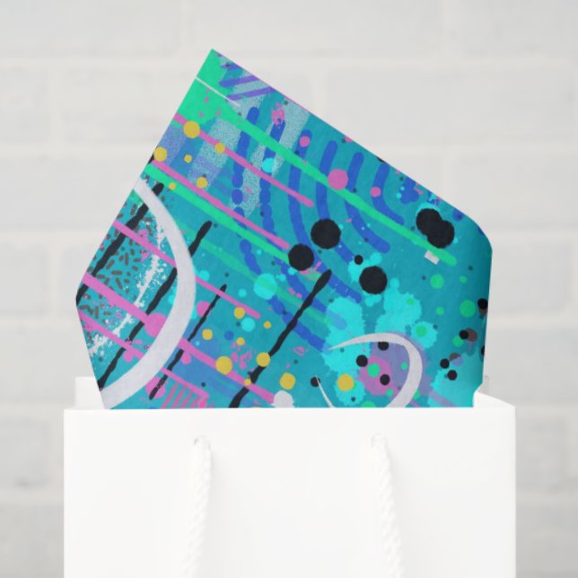Papel De Seda Ocean Bubbles: Maximalist Art (Bolsa de regalo)