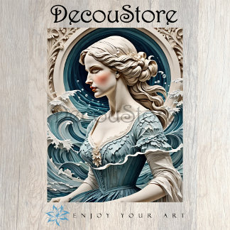 Papel De Seda Ocean Muse – Liberty Style Sea Portrait Decoupage