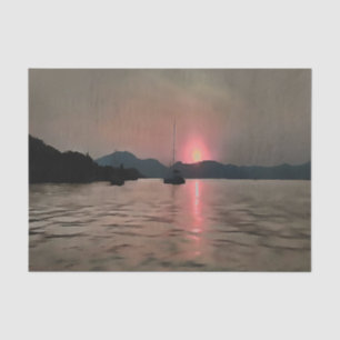 Papel De Seda Ocean Sunset Sailboat Sunset Bozburun Marmaris