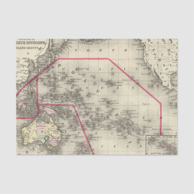 Papel De Seda Oceanica, islas de bocadillo 2 (Anverso)