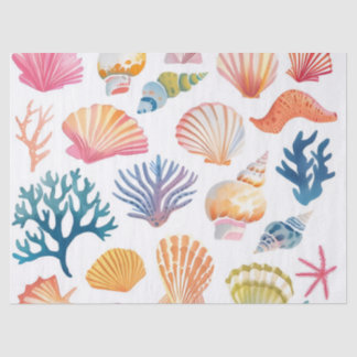 Papel De Seda OceanModern Tropical Plant Print – Pink and Green 