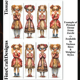 Papel De Seda Ocho Chicas Steampunk Lindas y Raras Decoupage DV3