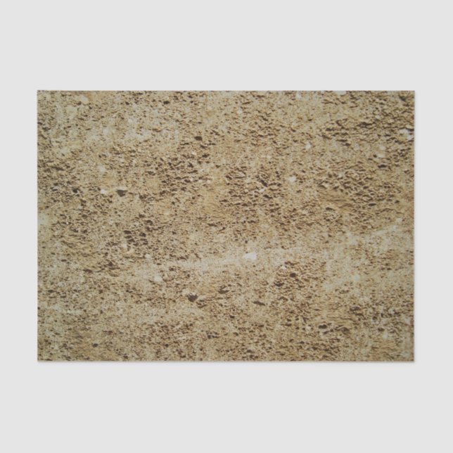 Papel De Seda Ochre Brown Stone Rock Mineral Textura DIY (Anverso)