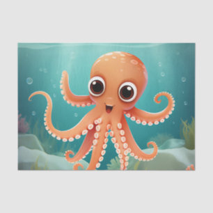 Papel De Seda Octopus de bebé lindo
