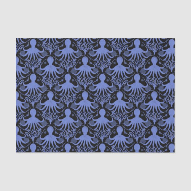 Papel De Seda Octopus (fondo oscuro) (Anverso)