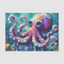 Papel De Seda Octopus Nautical Beach Coastoupage