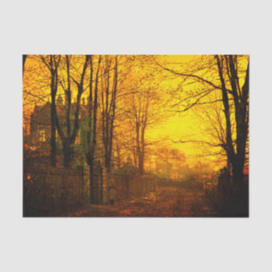 Papel De Seda Octubre después del glow John Atkinson Grimshaw