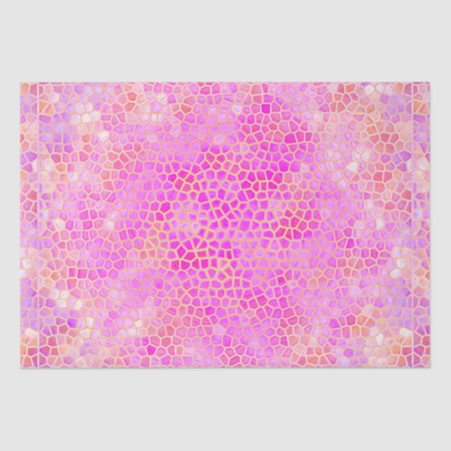 Papel De Seda Ocultar dinosaurio rosa (Anverso)