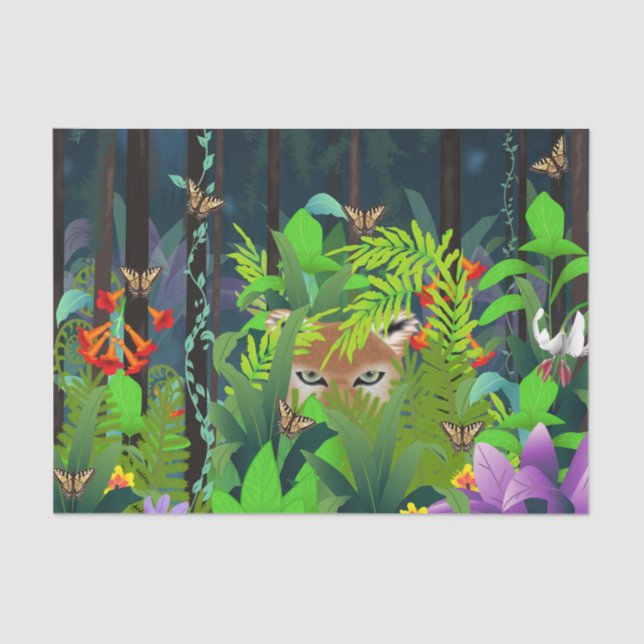 Papel De Seda Oculto En El Foliage (Anverso)