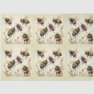 Papel De Seda Ocupado como una abeja