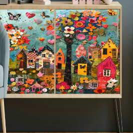 Papel De Seda Ocupado desenlace de pueblo