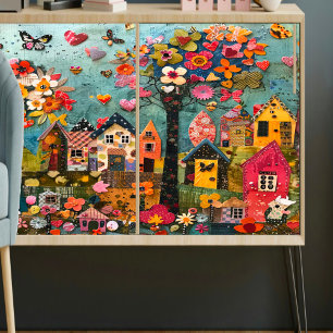 Papel De Seda Ocupado desenlace de pueblo