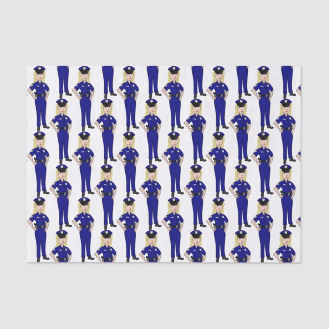 Papel De Seda Oficial de policía femenina (Anverso)