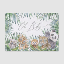 Oh Baby Shower Animales Tropicales de la Jungla