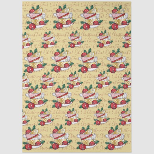 Papel De Seda ¡Oh Navidades Tea! (Anverso)