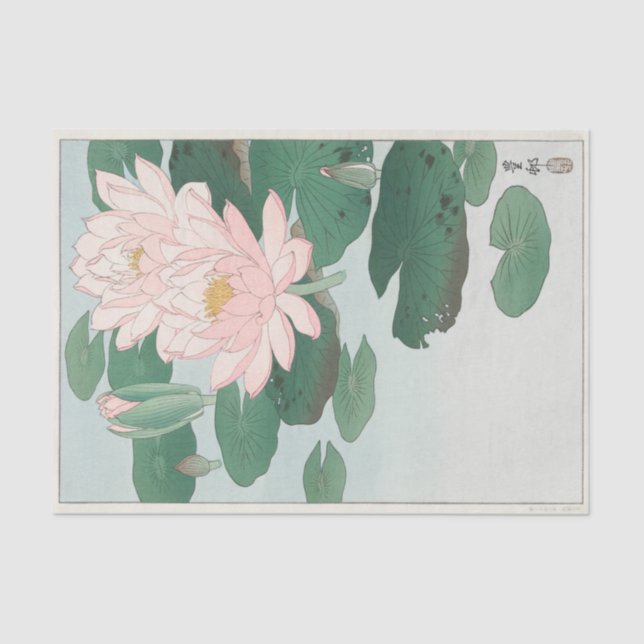 Papel De Seda Ohara Koson | Lirio de agua (1920-1930) (Anverso)