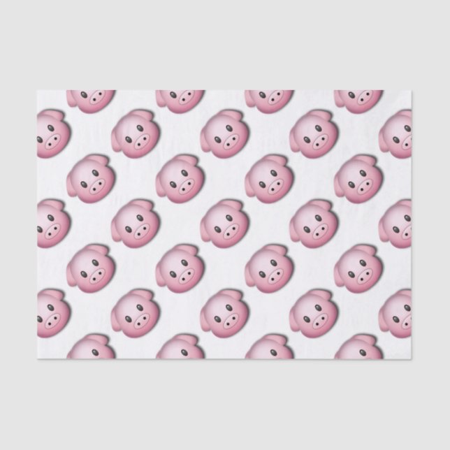 Papel De Seda Oink Oink cerdo lindo (Anverso)