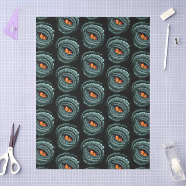 Papel De Seda Ojo de reptil depredador primitivo (Artesanía)