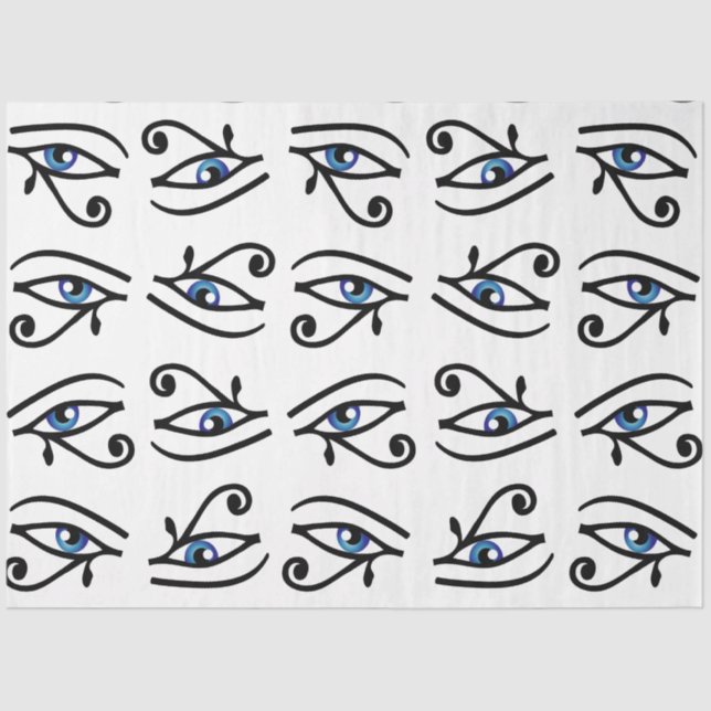 Papel De Seda Ojo egipcio de Horus o wadjet (Anverso)