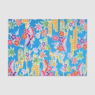 Papel De Seda Ojo japonés okinawense (Bingata)