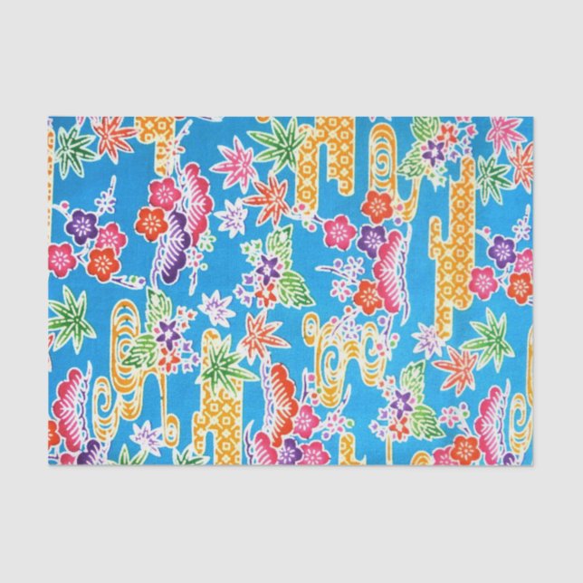 Papel De Seda Ojo japonés okinawense (Bingata) (Anverso)