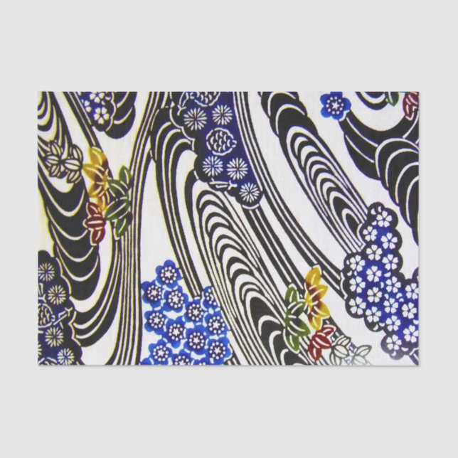 Papel De Seda Ojo japonés okinawense (Bingata) (Anverso)