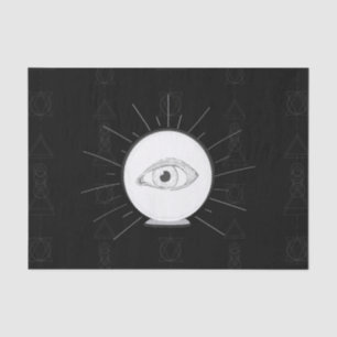 Papel De Seda Ojo vidente adivino Bola de cristal esotérica