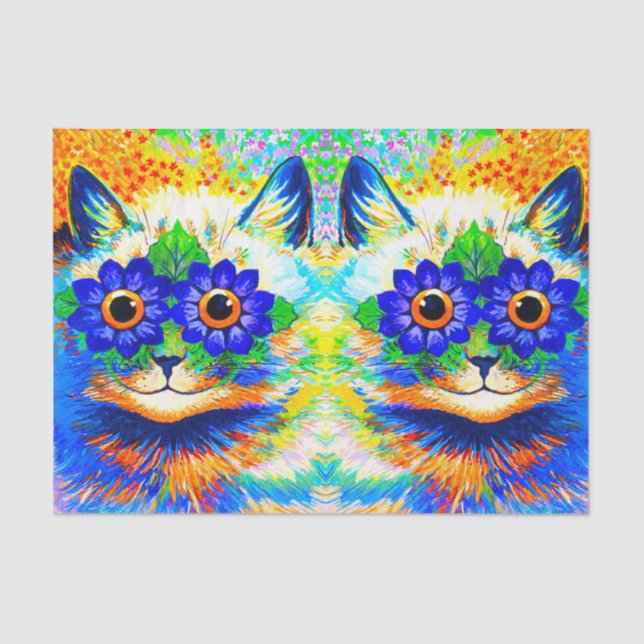 Papel De Seda Ojos de flor de gato (Anverso)