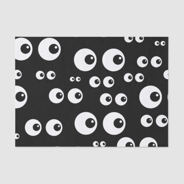 Papel De Seda Ojos Googly (Anverso)