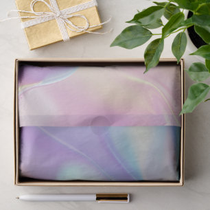 Papel De Seda Ola iridiscente holográfica