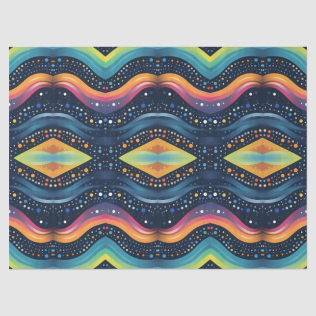 Papel De Seda ola multicolor (Anverso)