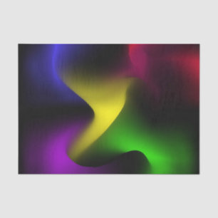 Papel De Seda Ola Psicodélica Oscura
