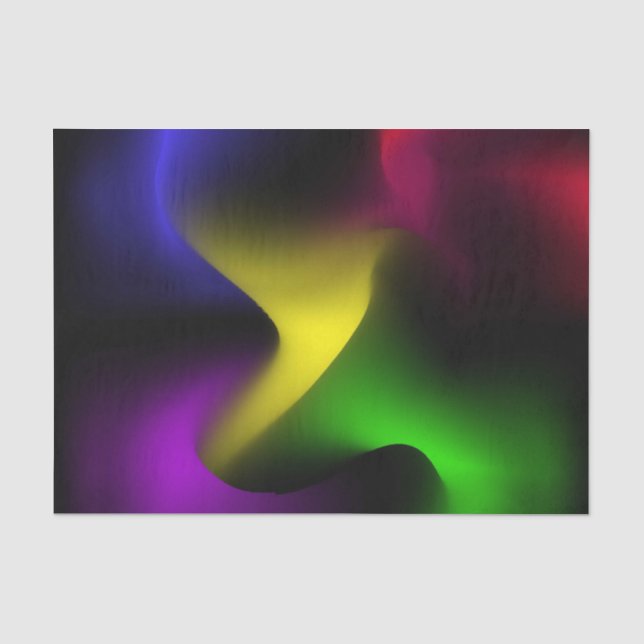 Papel De Seda Ola Psicodélica Oscura (Anverso)