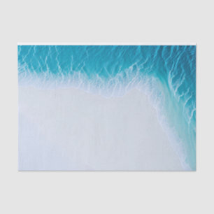 Papel De Seda Olas Azules Decoupage de Playa Náutica