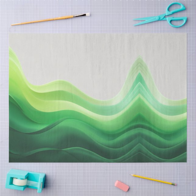 Papel De Seda Olas de Edén (Artesanía)