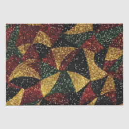 Papel De Seda Olas verdes rojas de Purpurina festivo