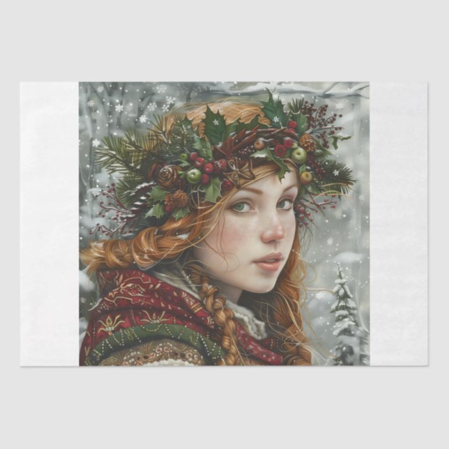 Papel De Seda Old World Lady (Anverso)