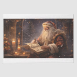 Papel De Seda Old World Santa