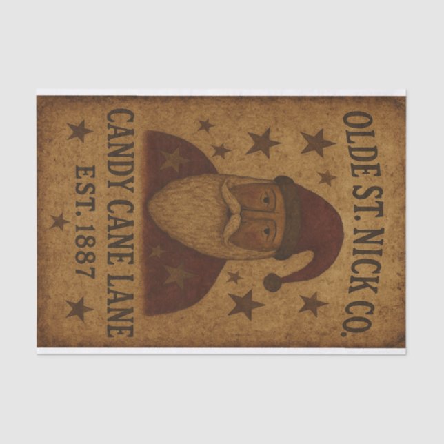 Papel De Seda Olde St Nick Candy Canes (Anverso)