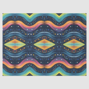 Papel De Seda oleaje multicolor