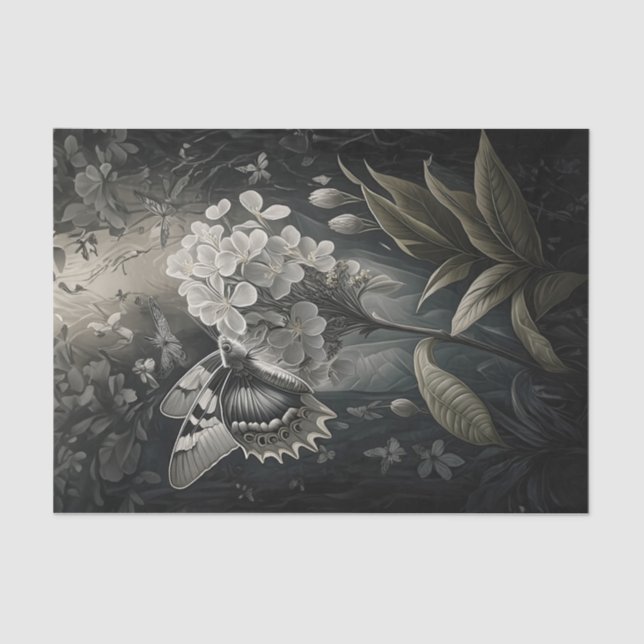 Papel De Seda Oleander Dreams, la polilla en el crepúsculo (Anverso)