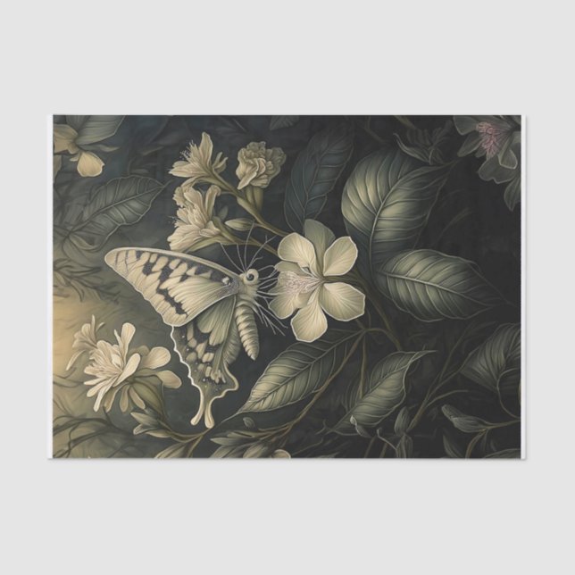 Papel De Seda Oleander Dreams, la polilla en el crepúsculo (Anverso)