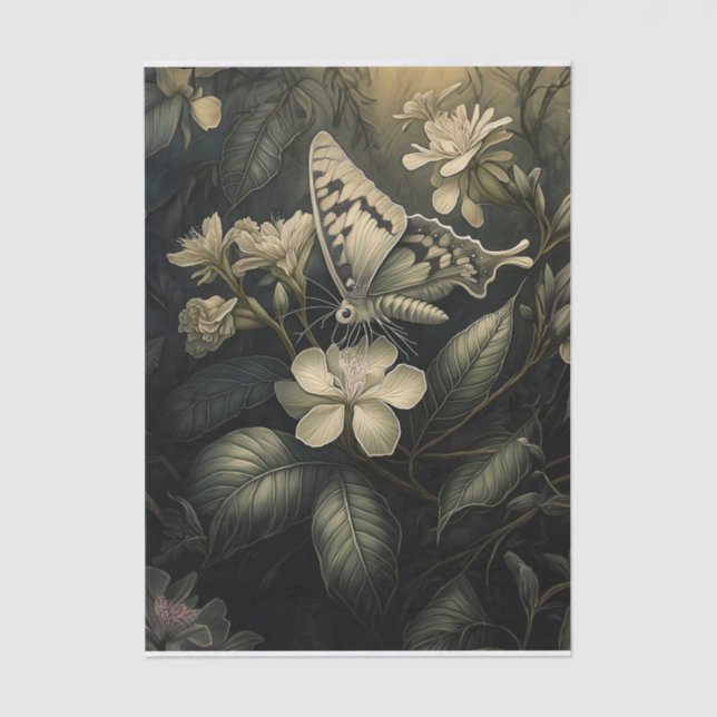 Papel De Seda Oleander Magic, polilla en el brillo (Anverso)
