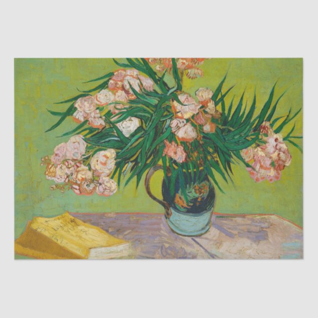 Papel De Seda Oleanders de Vincent Van Gogh Decoupage (Anverso)