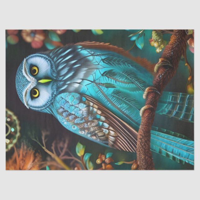 Papel De Seda Oleus turquesa (Anverso)