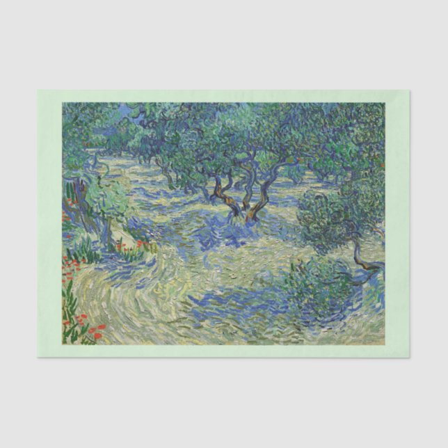 Papel De Seda Olive Orchard, Vincent van Gogh (Anverso)