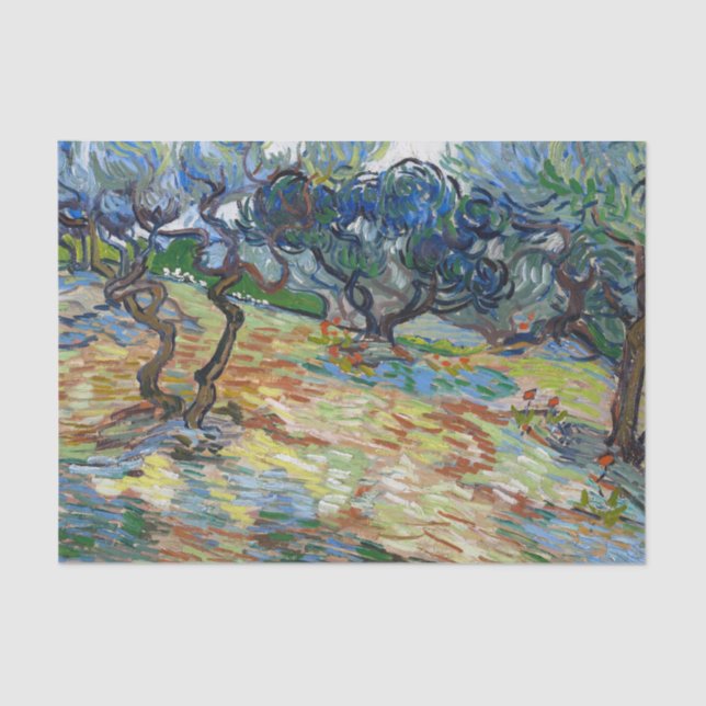 Papel De Seda Olive Trees by Vincent van Gogh (Anverso)
