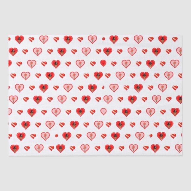 Papel De Seda Oliver La Patente del Día de San Valentín Otter (Anverso)